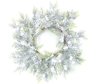 Snowy Cedar Wreath