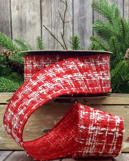 2.5" x 10yds boucle clear tinsel