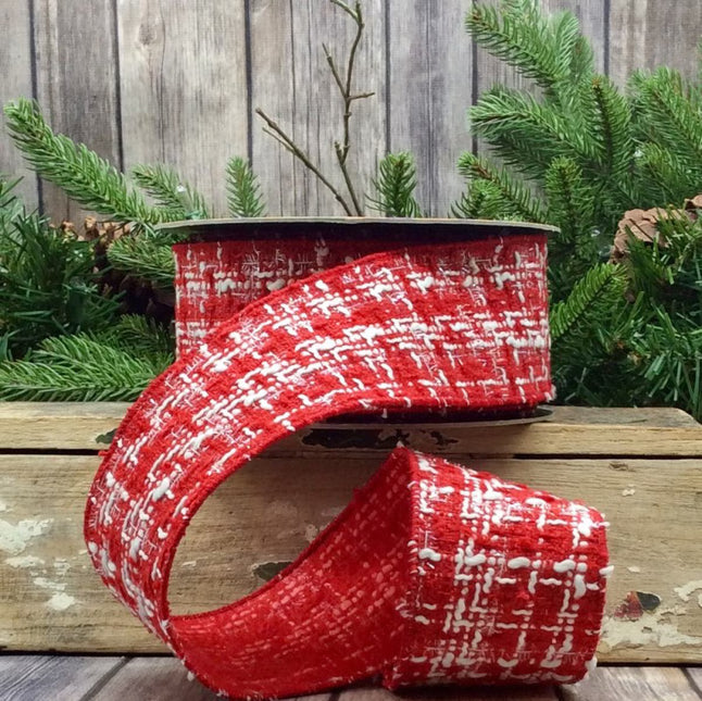 2.5" x 10yds boucle clear tinsel