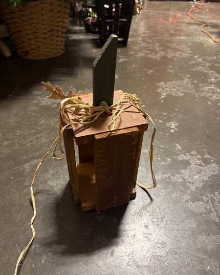 Wood Crate Pumpkin