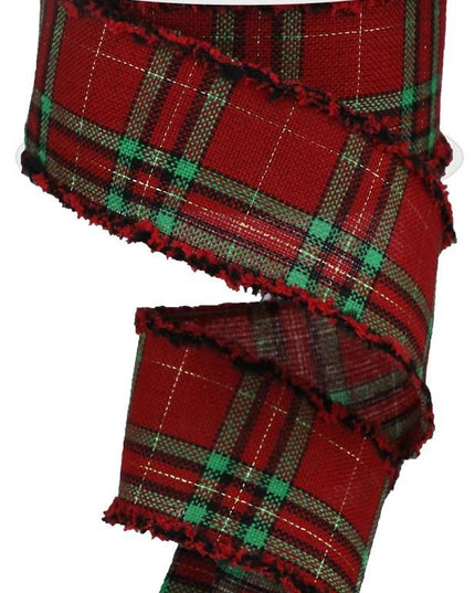 2.5"x10Y Woven Plaid