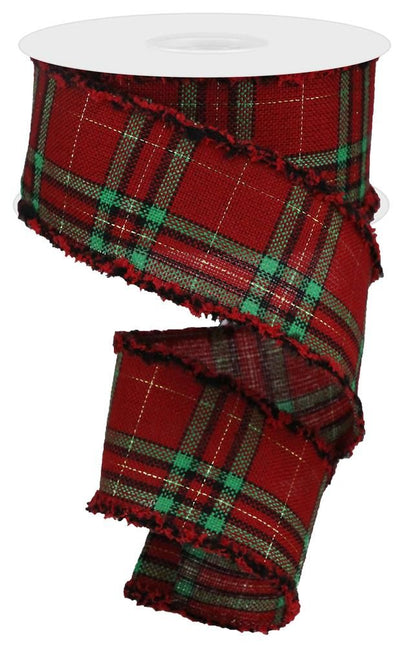 2.5"x10Y Woven Plaid