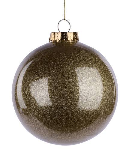 150MM Glitter Look Ornament Gold image 0