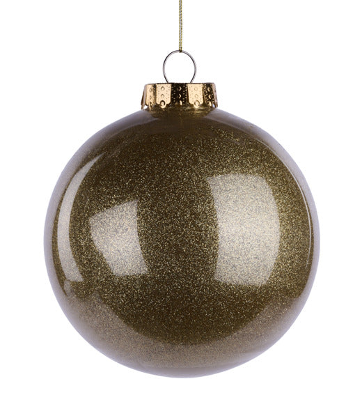 150MM Glitter Look Ornament Gold image 0