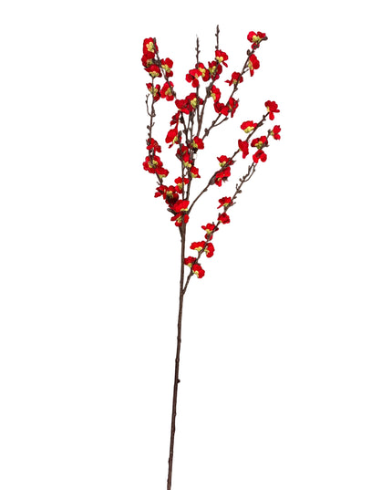 50" Red Cherry Blossom Stem