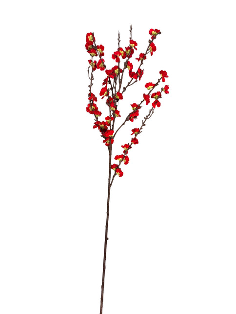 50" Red Cherry Blossom Stem