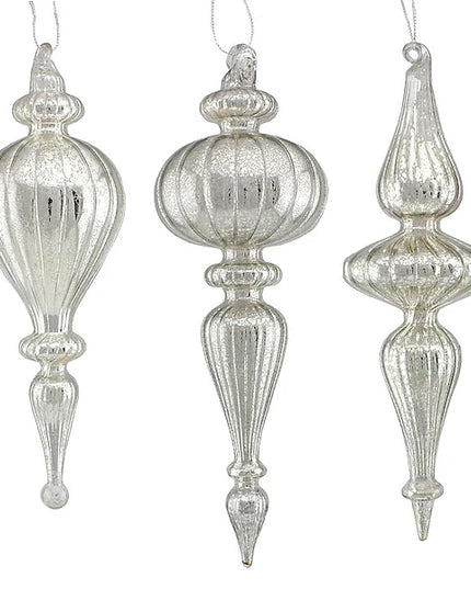 Asst 9.5"-10" Glass Finials