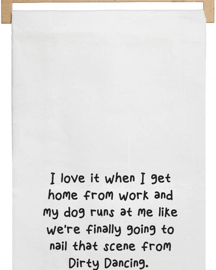 Dog Dirty Dancing Towel