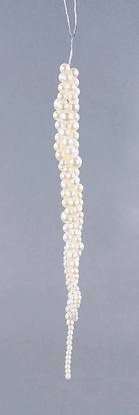 12"L Pearl Icicle Ornament