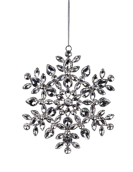 6.5"Dia Diamond Snowflake W/Hanger