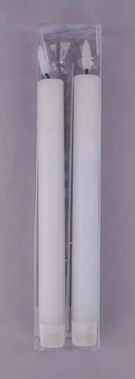 9.5"H x 0.75"Dia Flameless Taper Candle- Set of 2