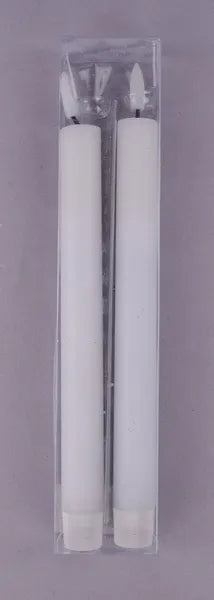9.5"H x 0.75"Dia Flameless Taper Candle- Set of 2
