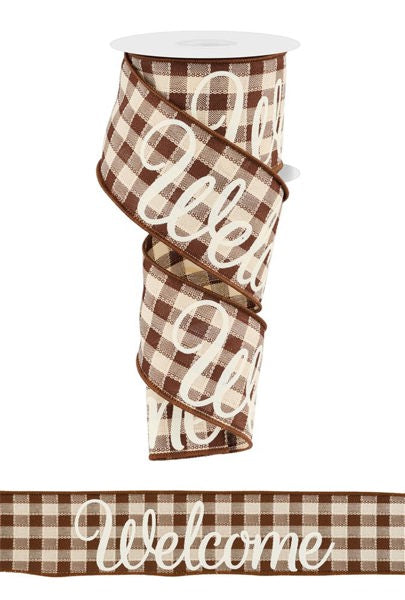2.5" x 10yd Welcome On Woven image 0