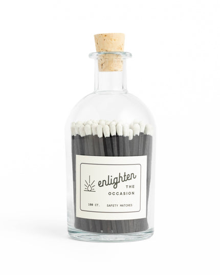 Apothecary Jar with Tuxedo Matchsticks