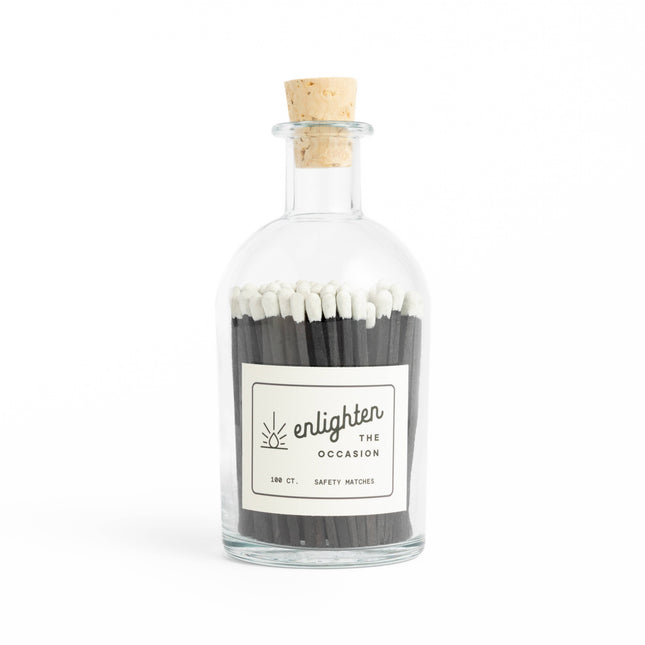 Apothecary Jar with Tuxedo Matchsticks