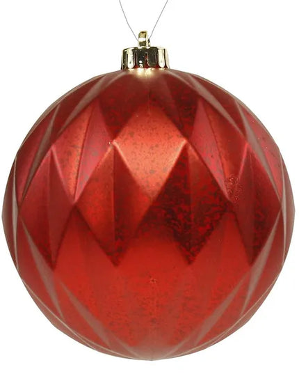 150mm Antique Look V.P. Diamond Ball Ornament