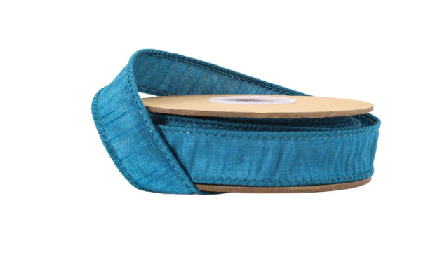 1" Wired Peacock Dupioni