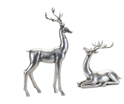 Silver Resin Deer