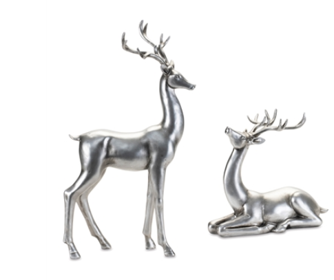 Silver Resin Deer