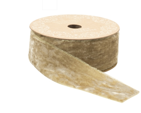 Raw Edge Rayon/Velvet 2"x10Y