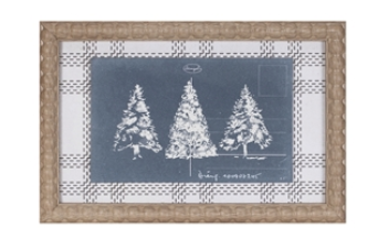 Blue Holiday Framed Art