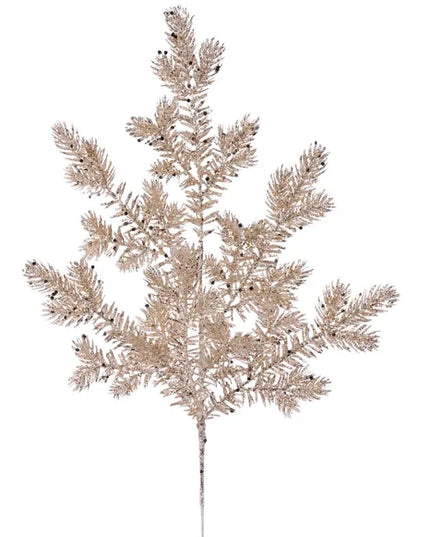 22"L Glitter Spruce Spray