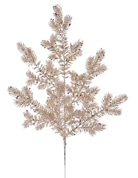 22"L Glitter Spruce Spray