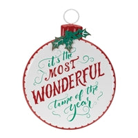 Wonderful Time Of The Year Ornament Sign