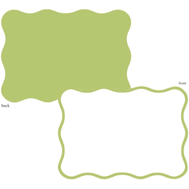 Scallop Border Die Cut Correspondence Cards - includes 12 cards & envelopes