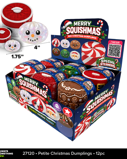 Fun Doh Petite (Mini) Squishy Christmas Dumplings Toy