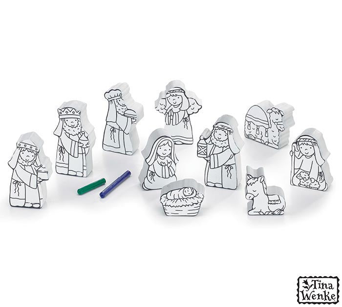 Nativity 10pc Color Me