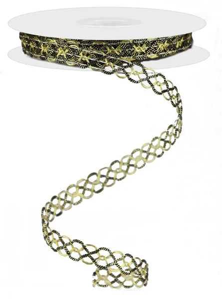 5/8" x 10yd Metallic Trim