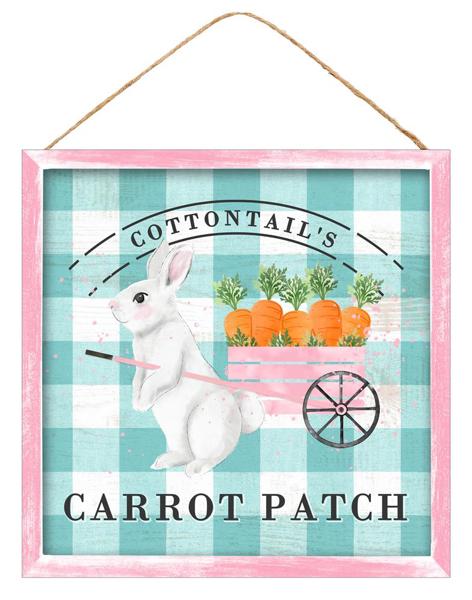 10" Bunny/Carrot Patch Sign image 0