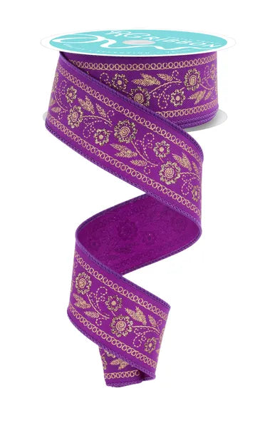 Embroidered Look Ribbon