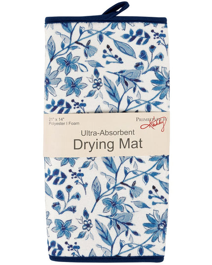 Blue Florals Drying Mat image 0