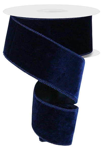 2.5"x10Y Velvet/Satin Backing (Assorted Colors)