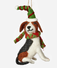 Wool Dog Ornament Assorted