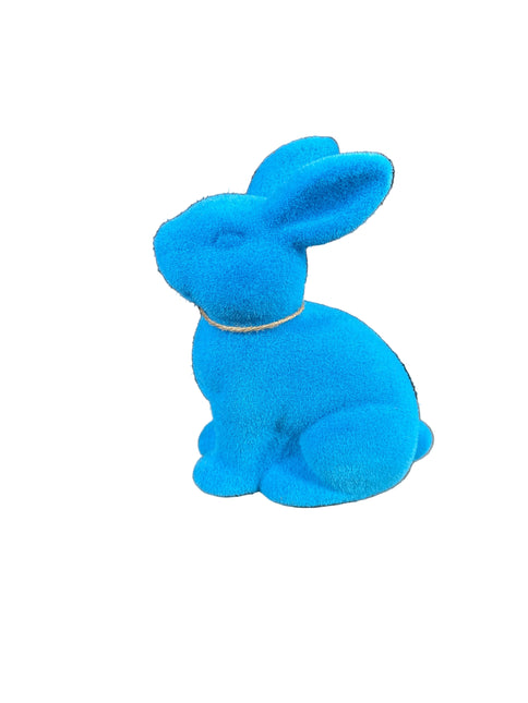 Flocked Sitting Rabbit