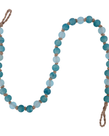 53" Frosted Sea Glass Beaded Garland
