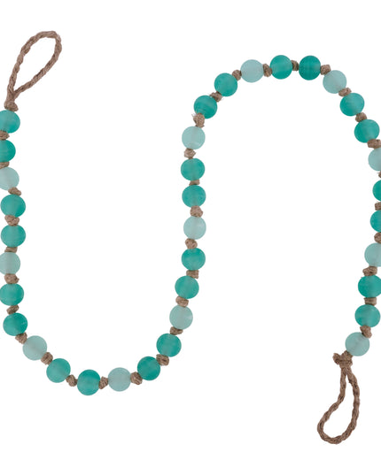 53" Frosted Glass Garland Green