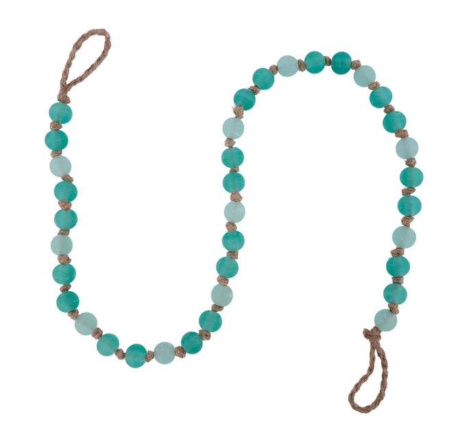 53" Frosted Glass Garland Green