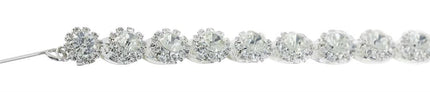 Round Cut Crystal Chain w/ Hooks
