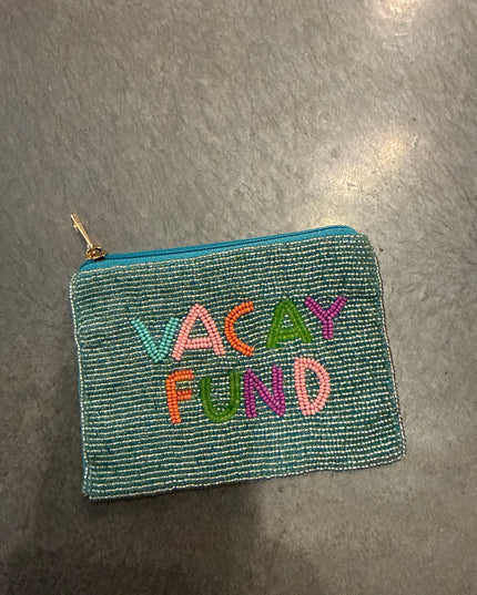 Vacay Fund Beaded Wallet