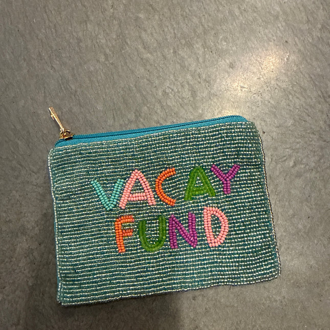 Vacay Fund Beaded Wallet