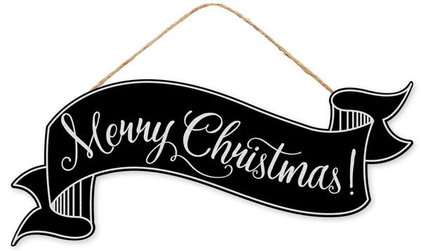 Glitter Christmas Banner Sign