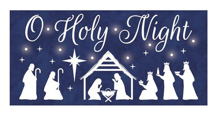 Holy Night Sign with Lights