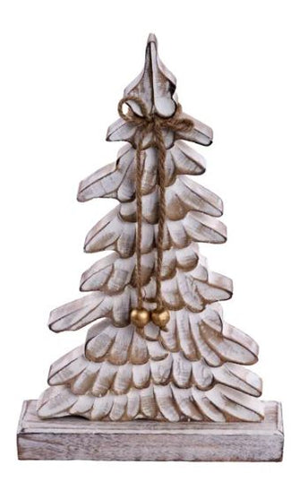 13" Mangowood Tree Whitewash