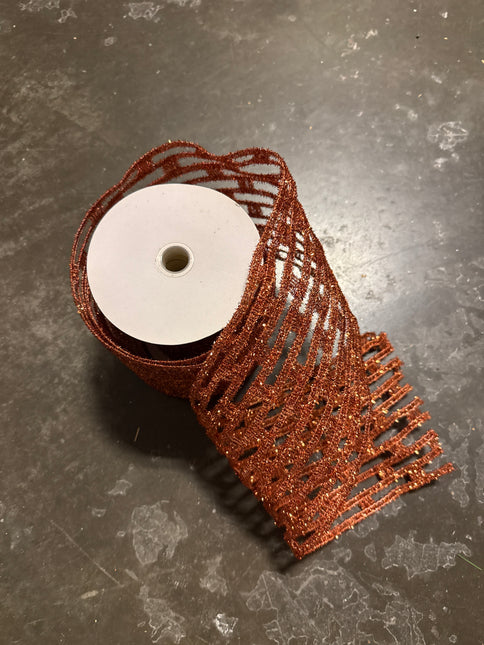 6"x10 yards Copper Mesh Ribbon