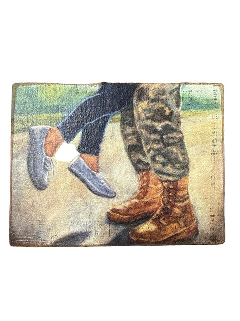 Block Sign Welcome home Soldier sign