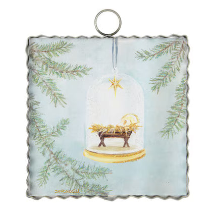 Mini Art Baby Jesus Ornament